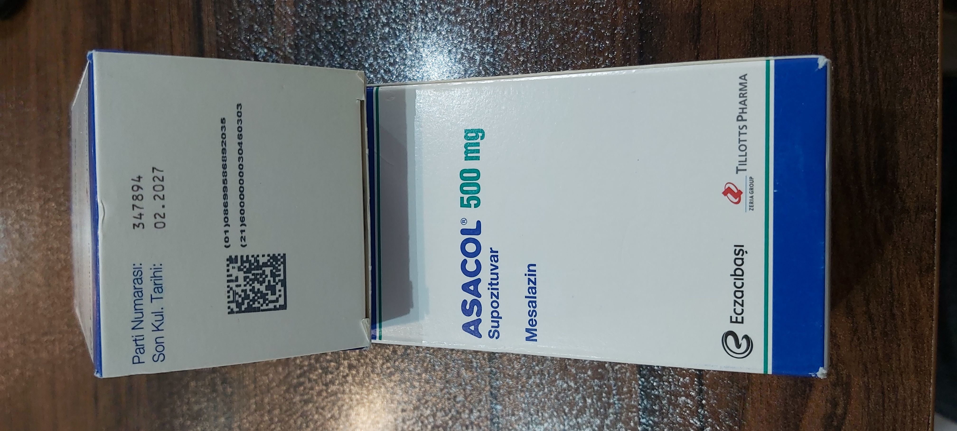 شیاف آساکول 500 میلی گرم